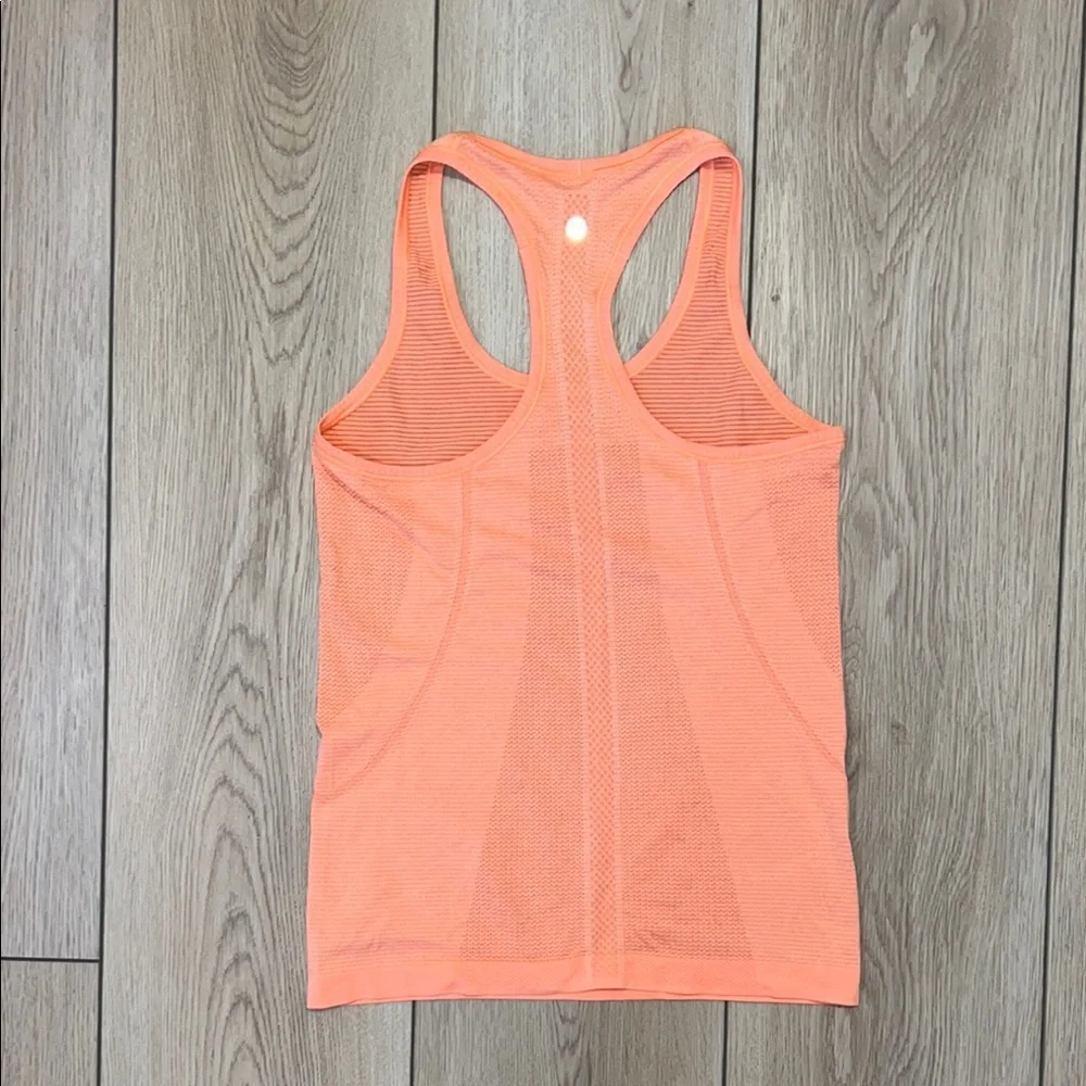 Lululemon Athletica Orange Fitted Sleeveless Tank Top - EUC - Picture 3 of 5